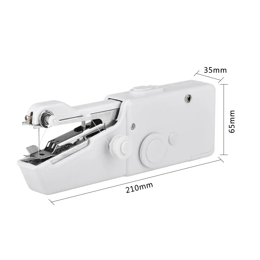 Household Portable Sewing Machine Repair Quick Stitch Sew Needlework Cordless Clothes Fabrics Mini Handheld Sewing Machine